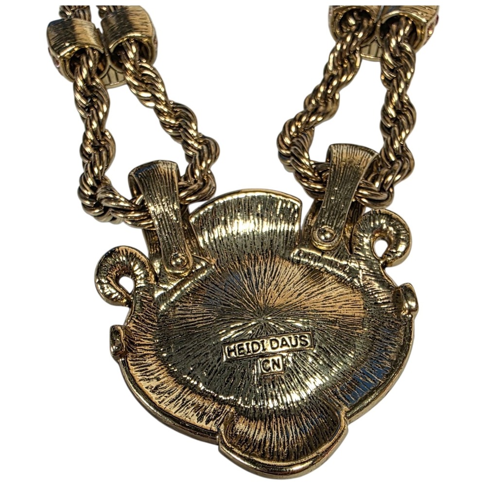 Heidi Daus Chain Of Events Pink Crystal Set Necklace Bracelet CLIP-ON Earrings - Picture 6 of 10